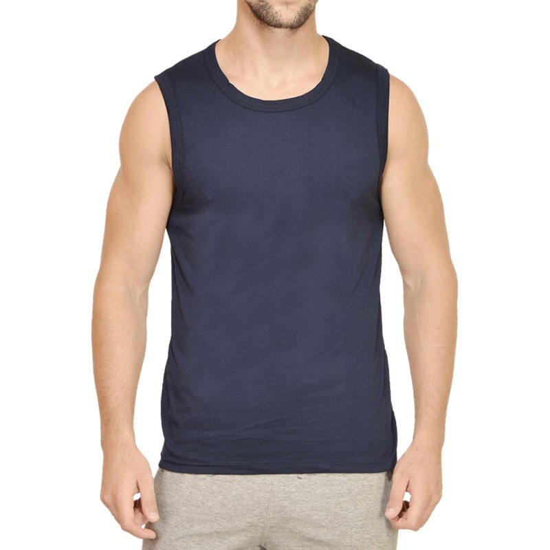 Navy Sleeveless T-shirt image