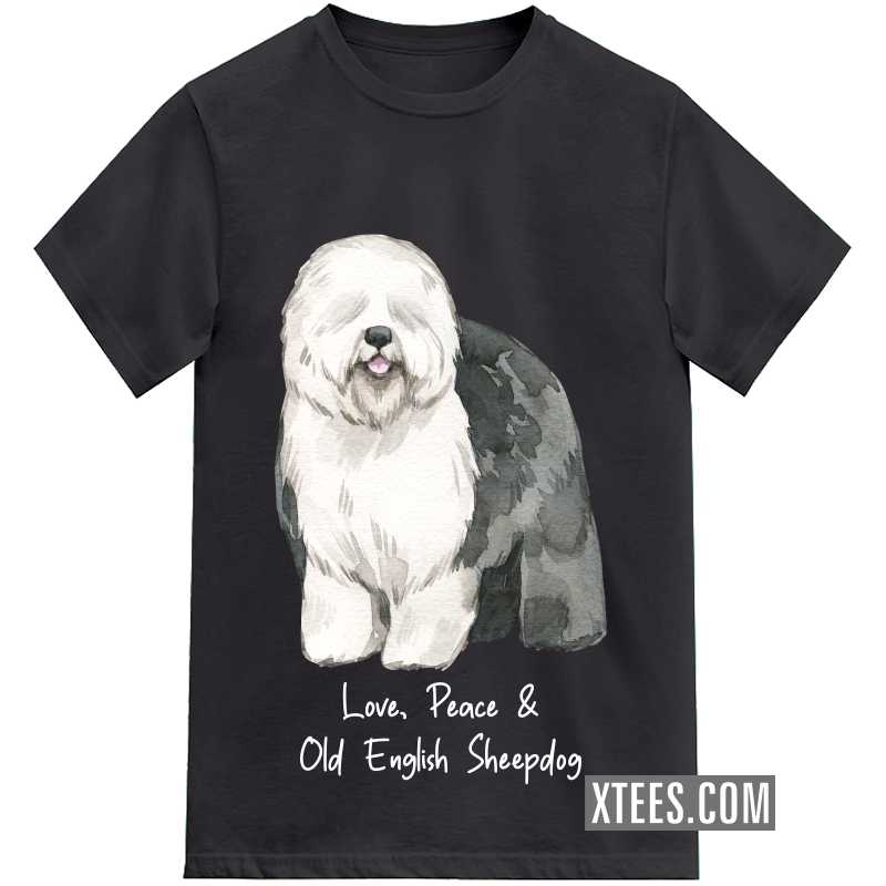 Old English Sheepdog Dog Printed T-shirt image