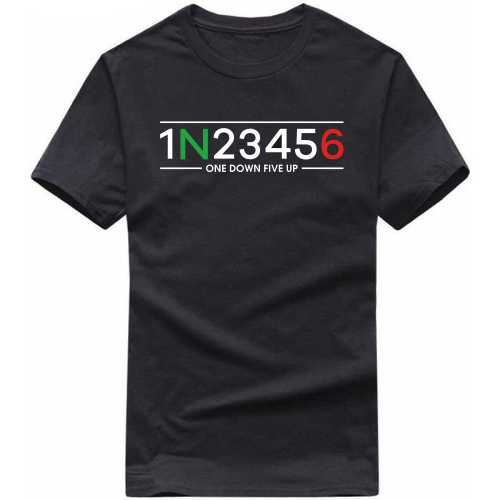 One Down Five Up (six Gear Shift) Biker T-shirt India image