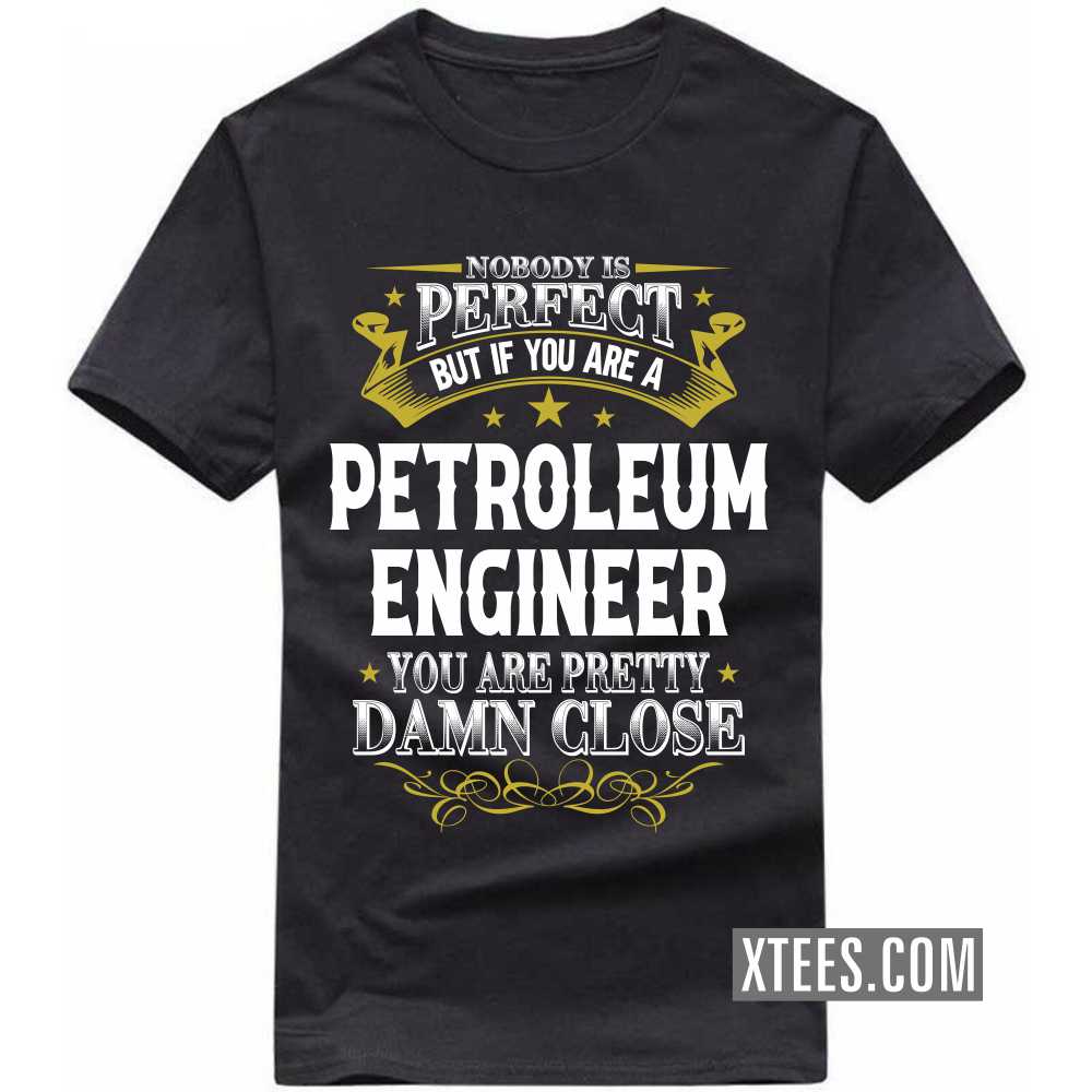 Nobody Is Perfect But If You Are A PETROLEUM ENGINEER You Are Pretty Damn Close Profession T-shirt image