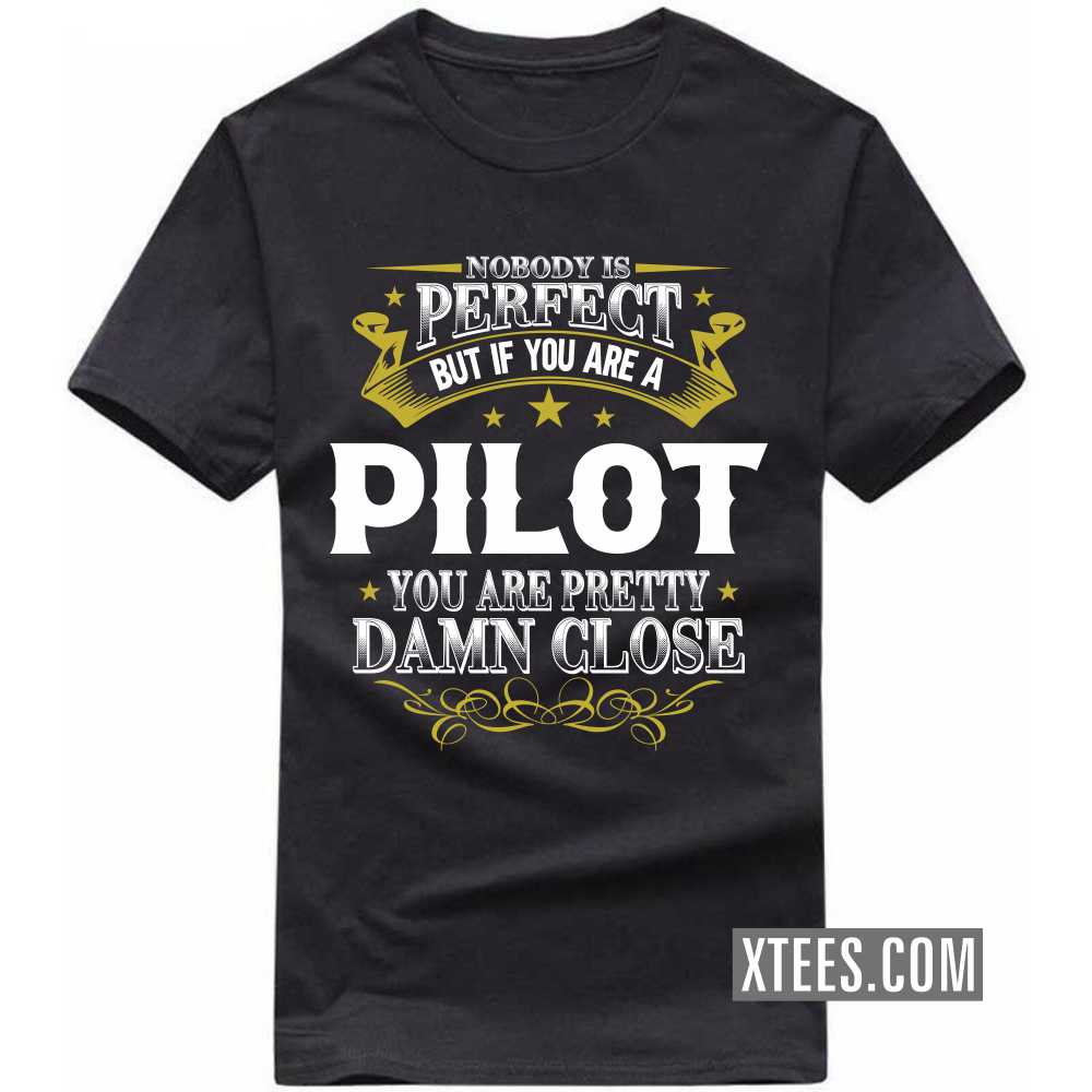 Nobody Is Perfect But If You Are A PILOT You Are Pretty Damn Close Profession T-shirt image