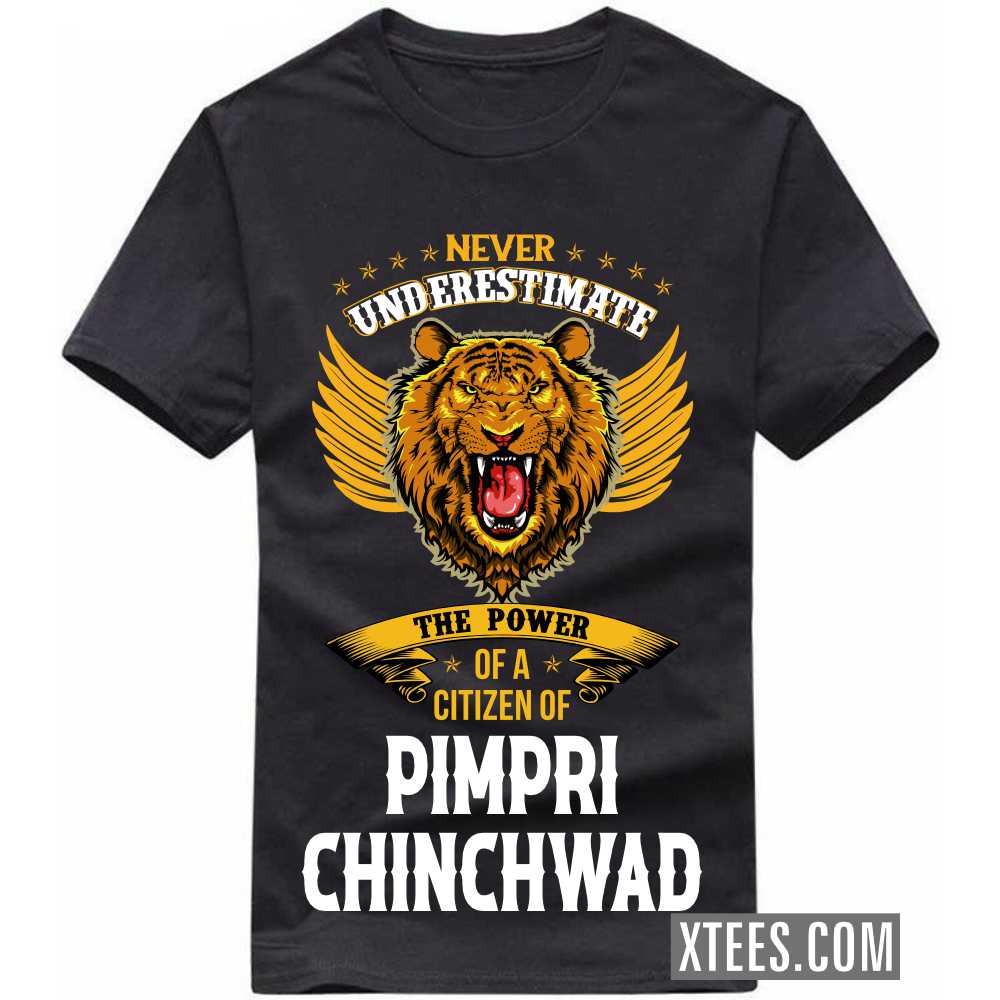 Never Underestimate The Power Of A Citizen Of PIMPRI CHINCHWAD India City T-shirt image