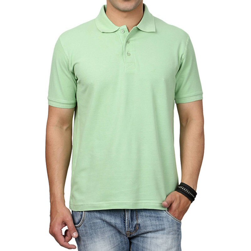 Pista Unisex Plain Cotton Collar Polo T-shirt image