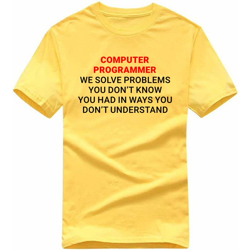 Computer Programmer Funny Geek Programmer Quotes T-shirt India image