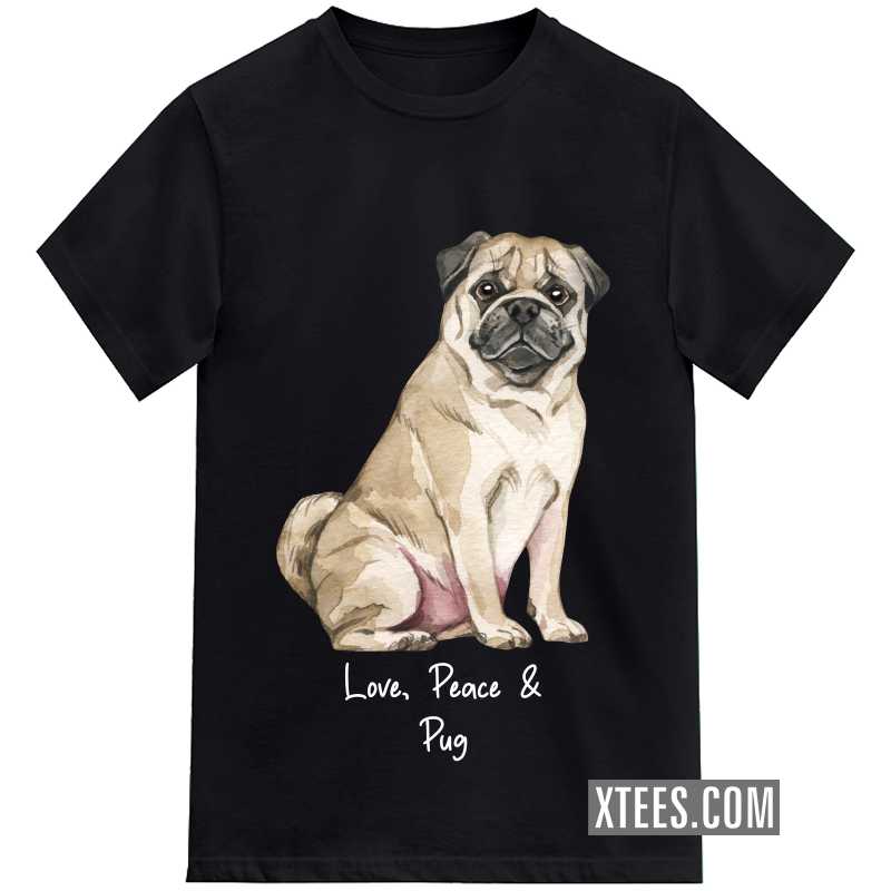 Pug Dog Printed Kids T-shirt image