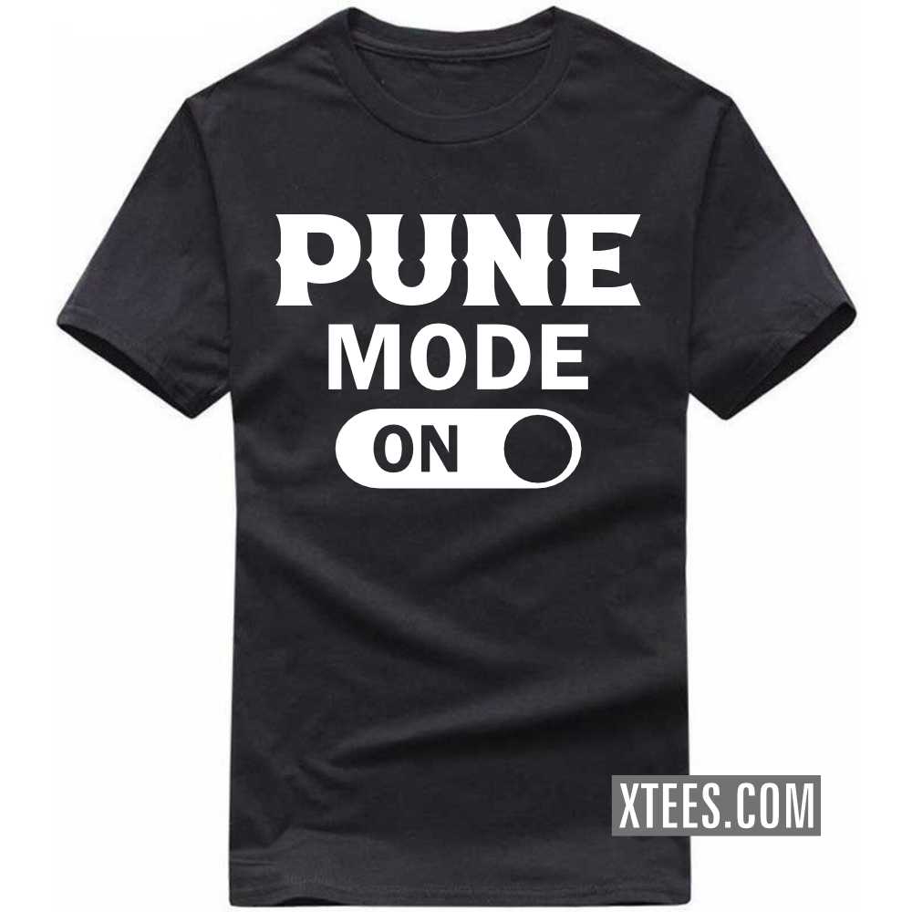 PUNE Mode On India City T-shirt image