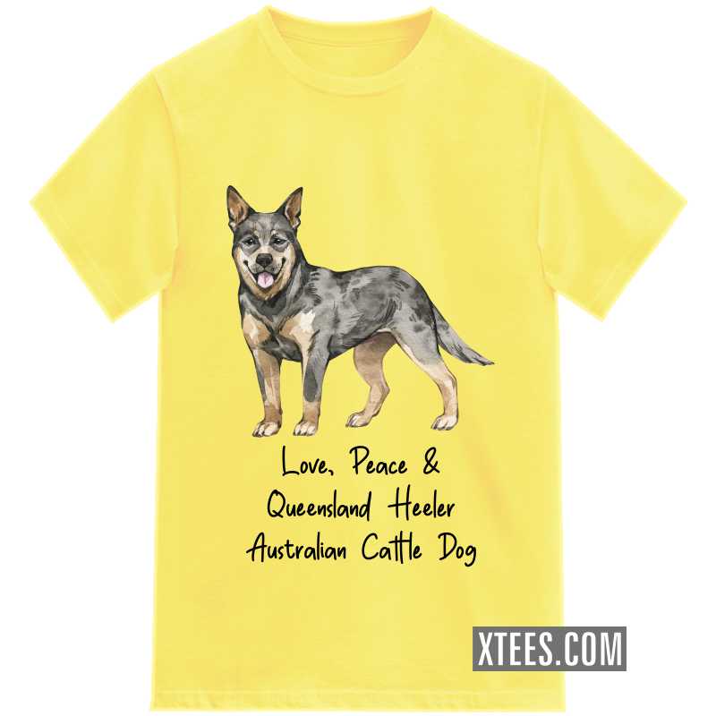 Queensland Heeler Australian Cattle Dog Dog Printed Kids T-shirt image