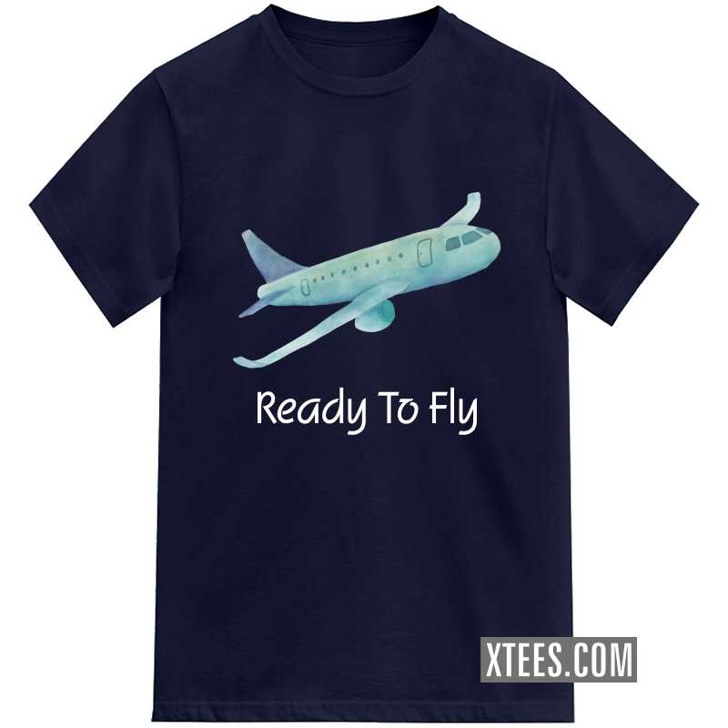 Ready To Fly Airplane Printed Kids T-shirt image