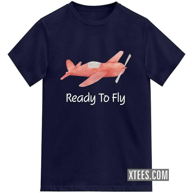 Ready To Fly Airplane Printed Kids T-shirt image