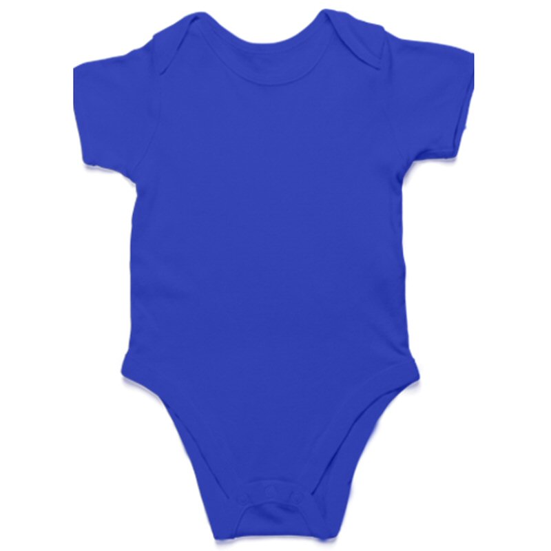 Royal Blue Plain Baby Rompers image