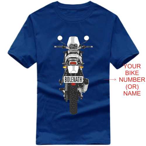 Himalayan Motorcycle Custom Number Plate T-shirt image