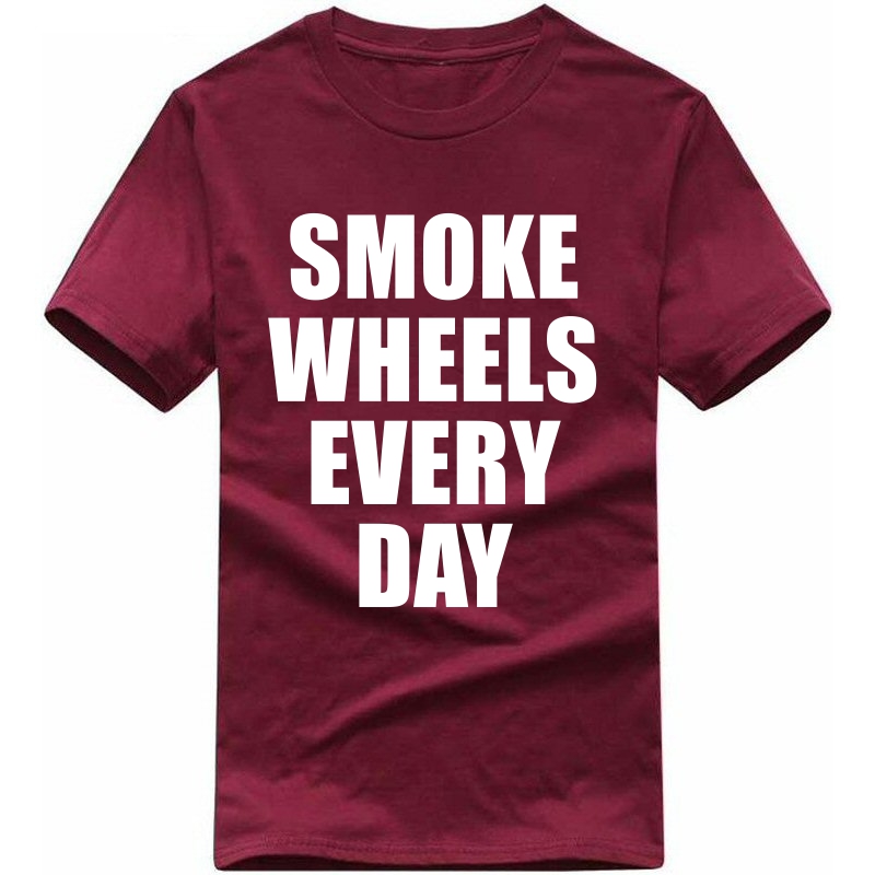 Smoke Wheels Everyday Biker T-shirt India image