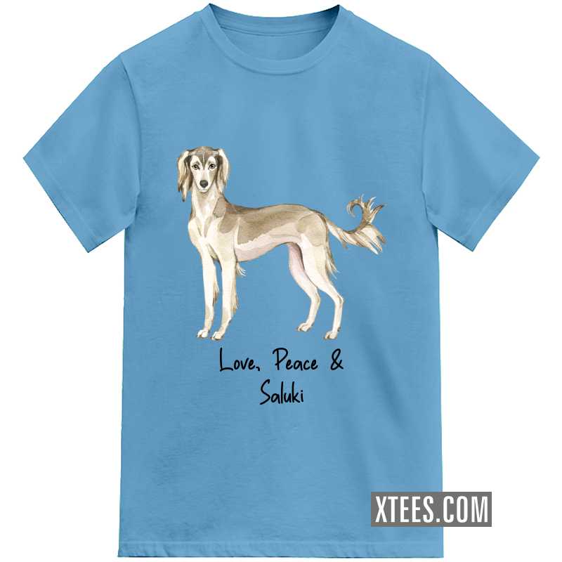 Saluki Dog Printed T-shirt image