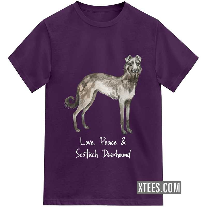 Scottisch Deerhound Dog Printed T-shirt image