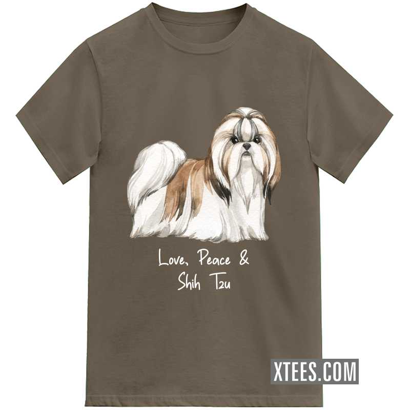 Shih Tzu Dog Printed T-shirt image