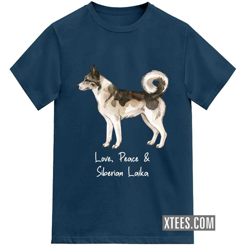 Siberian Laika Dog Printed T-shirt image