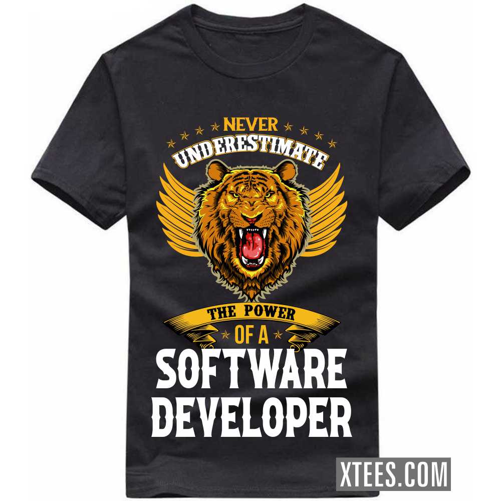 Never Underestimate The Power Of A SOFTWARE DEVELOPER Profession T-shirt image