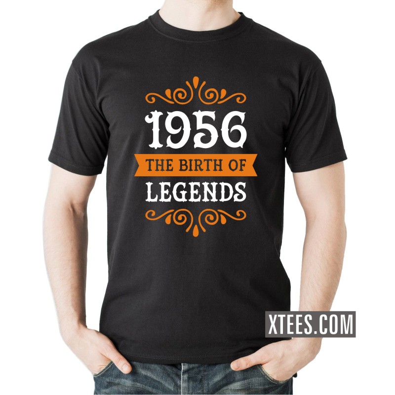 The Birth of Legends Birth Year Personalised T-shirts