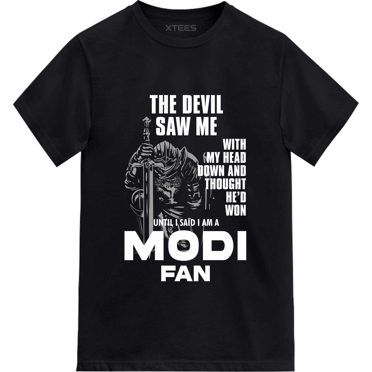 The Devil Saw Me I Said I Am A Modi Fan T-shirt image