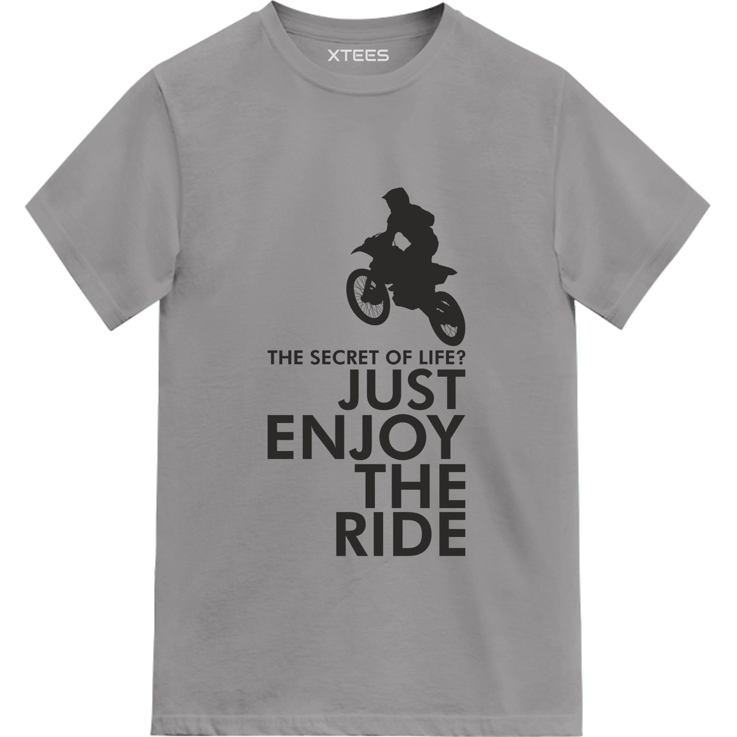 The Secret Of Life? Just Enjoy The Ride Biker T-shirt India image