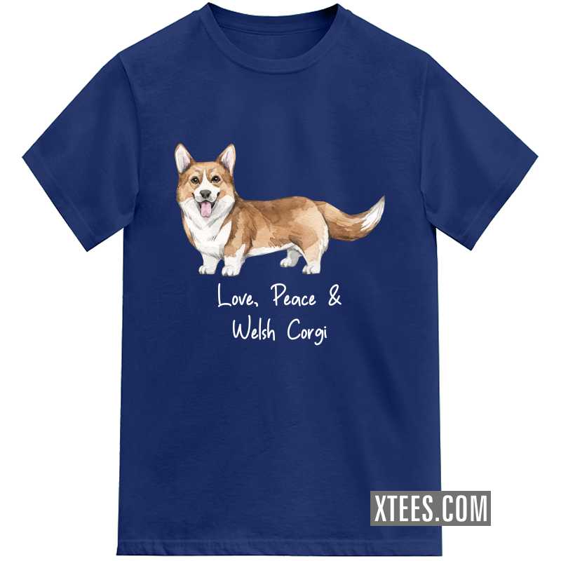 Welsh Corgi Dog Printed T-shirt image