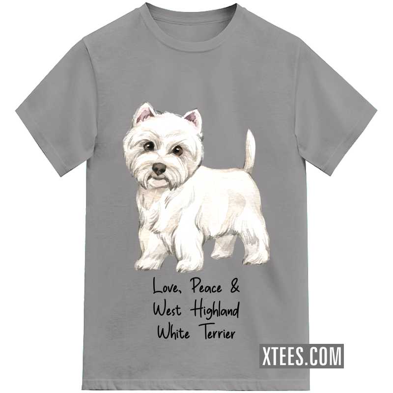 West Highland White Terrier Dog Printed T-shirt image