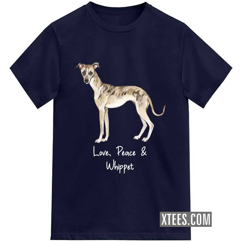 Whippet Dog Printed T-shirt image