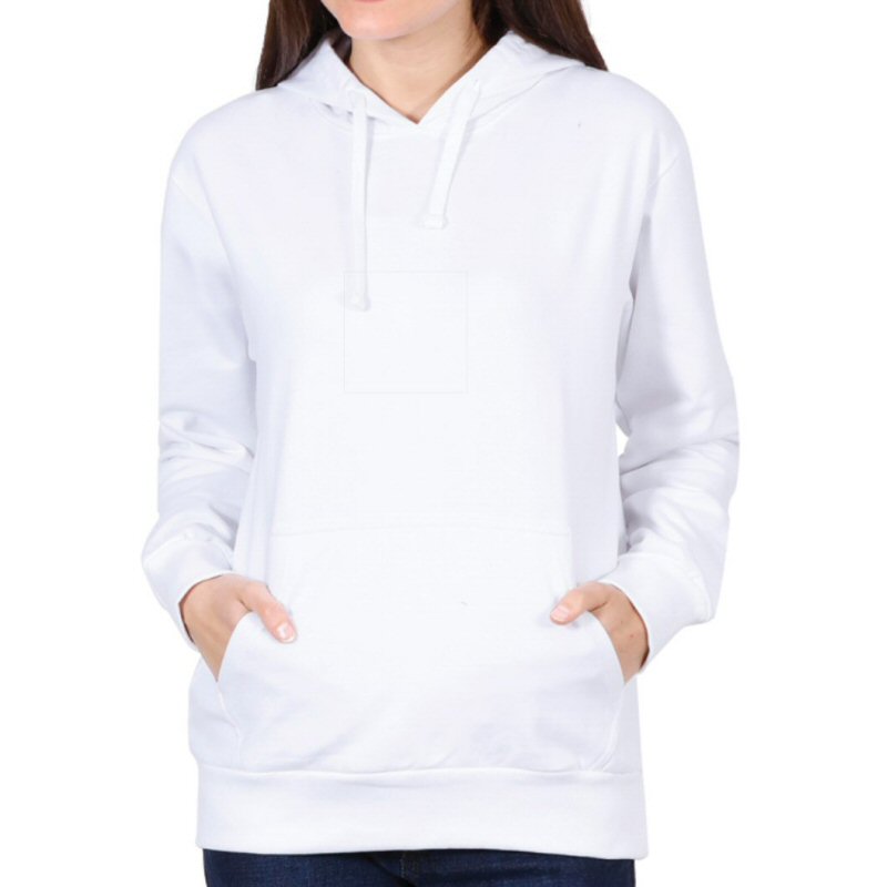 White Plain Women Hoodie Sweat Shirt image