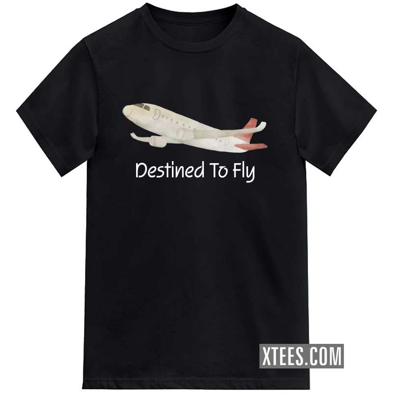 Destined To Fly Airplane Printed Kids T-shirt image