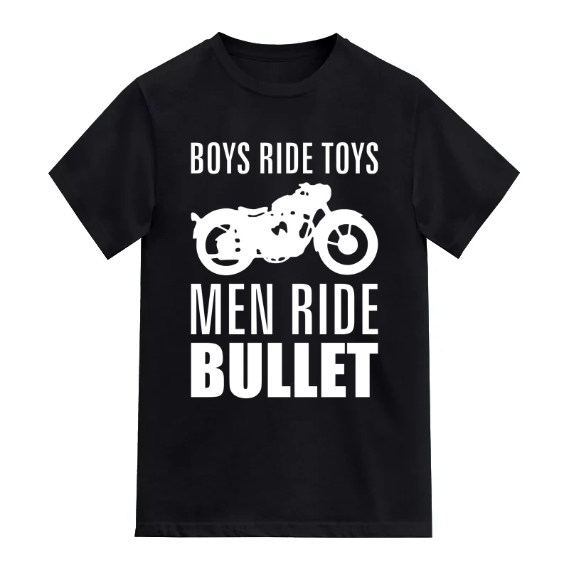 Boys Ride Toys Men Ride Enfield Biker T-Shirt