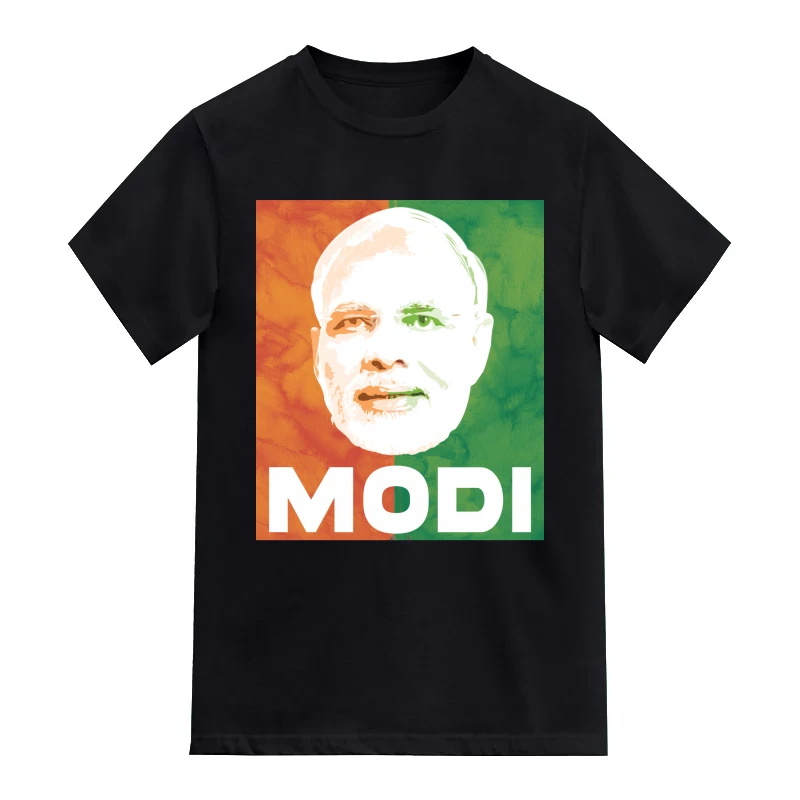 Narendra Modi Tri-color Slogan T-Shirt
