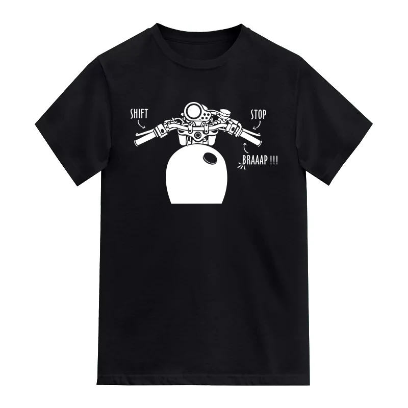 Shift Stop Brapp Biker Biker T-Shirt
