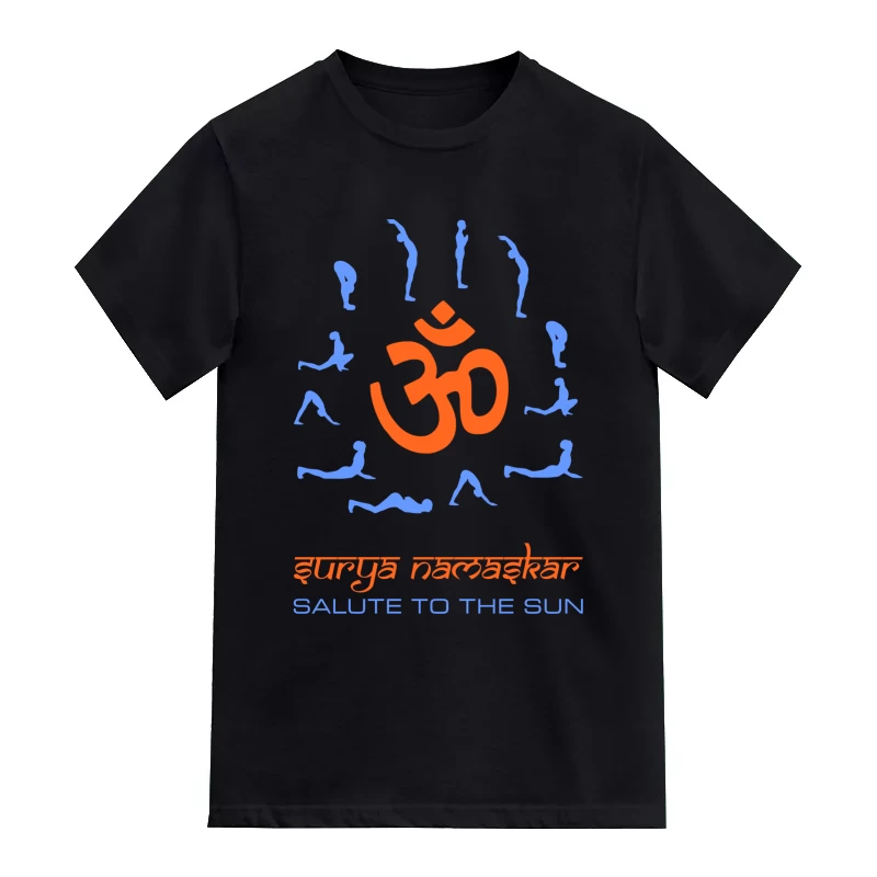 Surya Namaskar Salute To The Sun Yoga T-Shirt