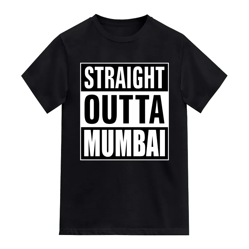 Straight Outta Mumbai City Name T-Shirt