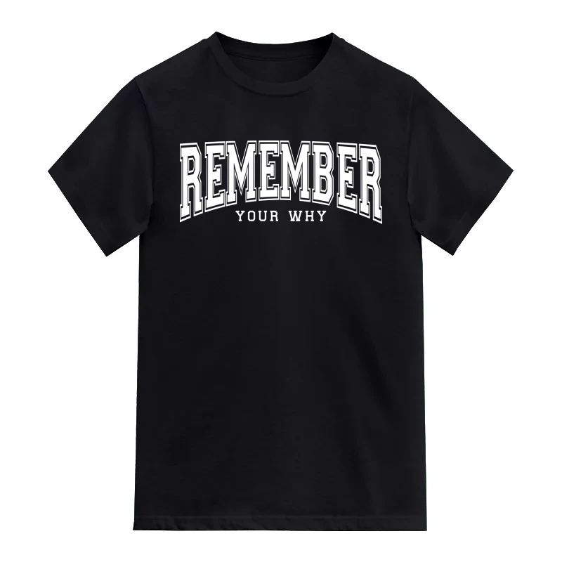 Remember Your Why Motivational T-Shirt