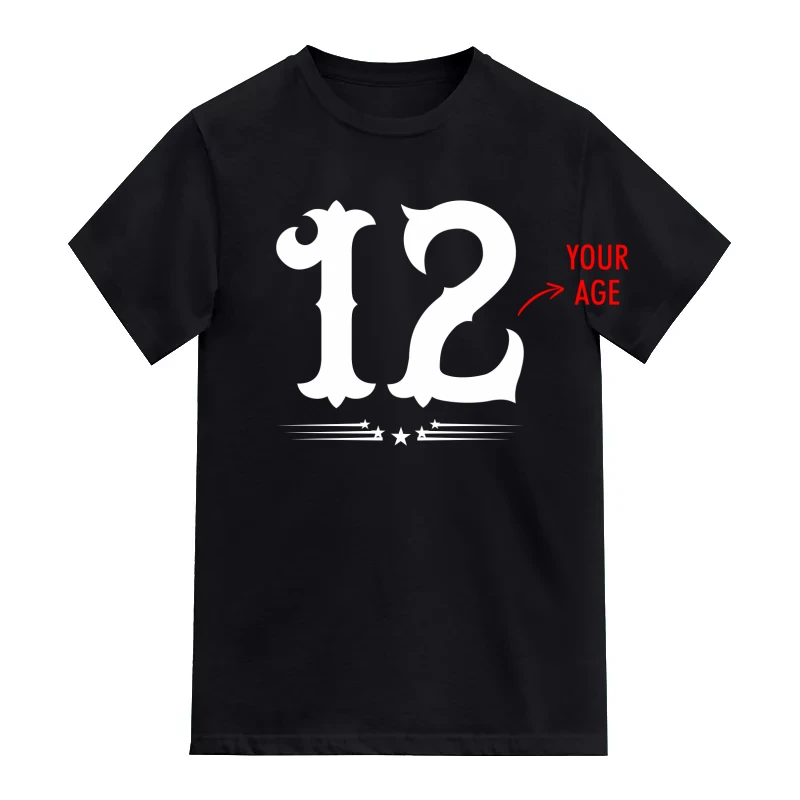 <Age> Custom Birthday T-Shirt