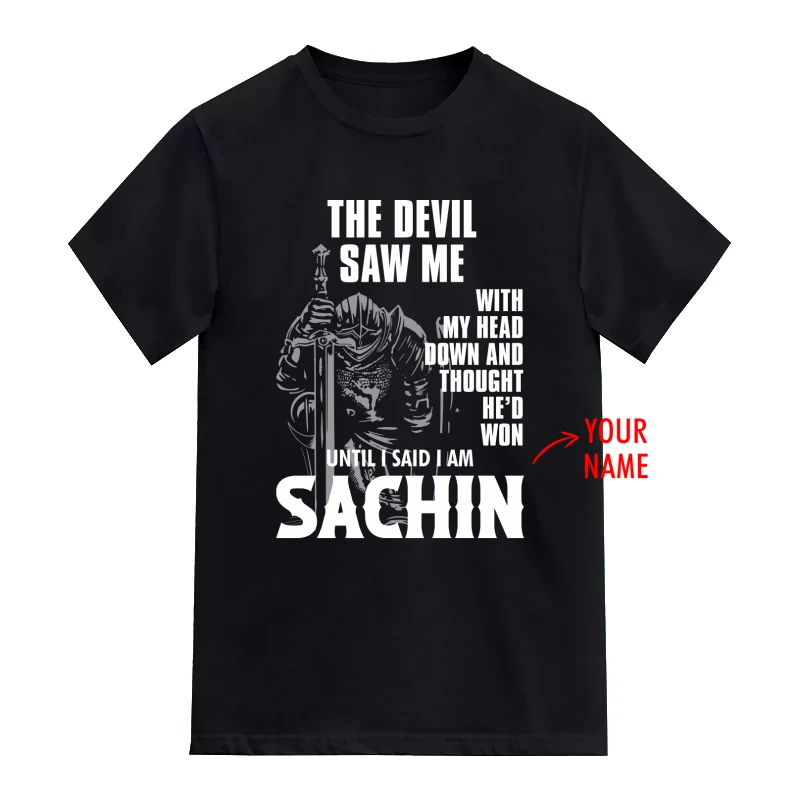 The Devil Thought He Won Custom Name Printed T-Shirt