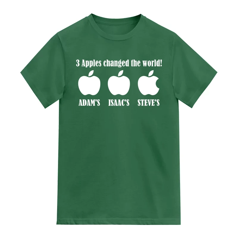3 Apples Changed The World Adams Isaacs Steves Funny