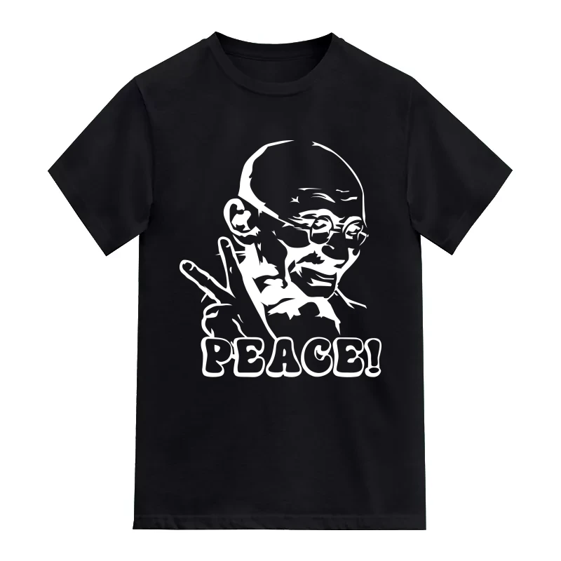 Gandhi Peace India Patriotic Slogan T-Shirt