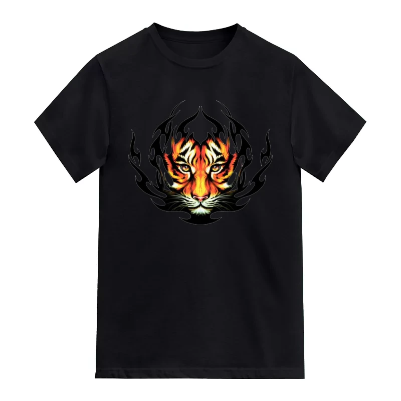 Tiger Face Symbol Slogan T-Shirt