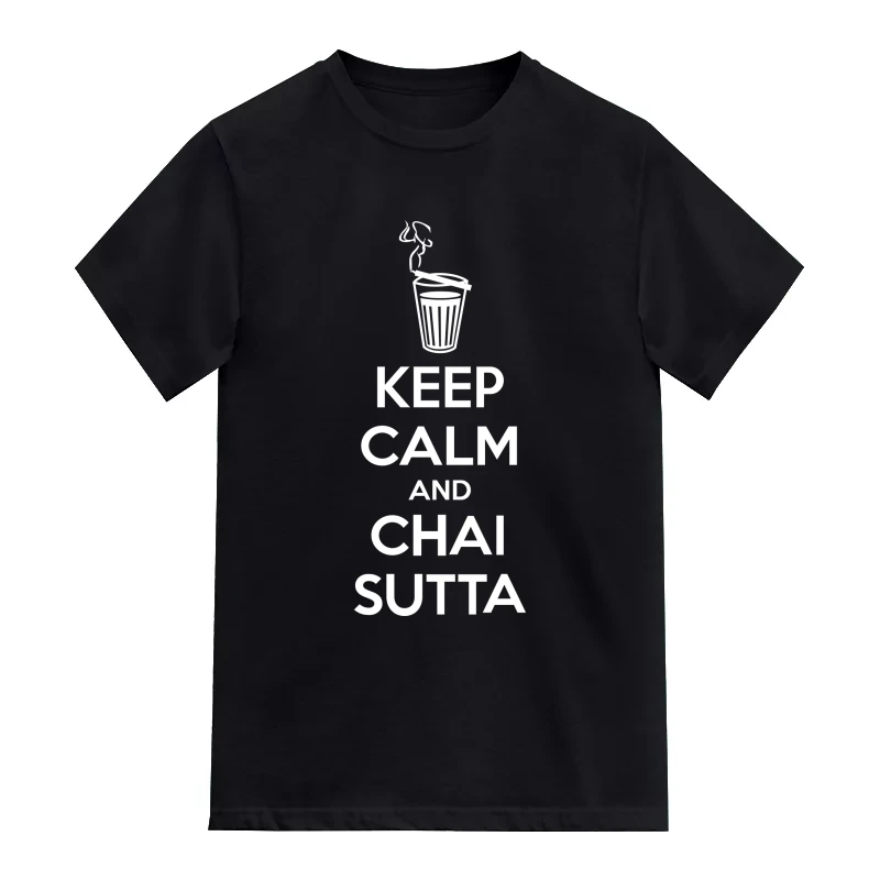 Keep Calm And Chai Sutta Funny T-Shirt