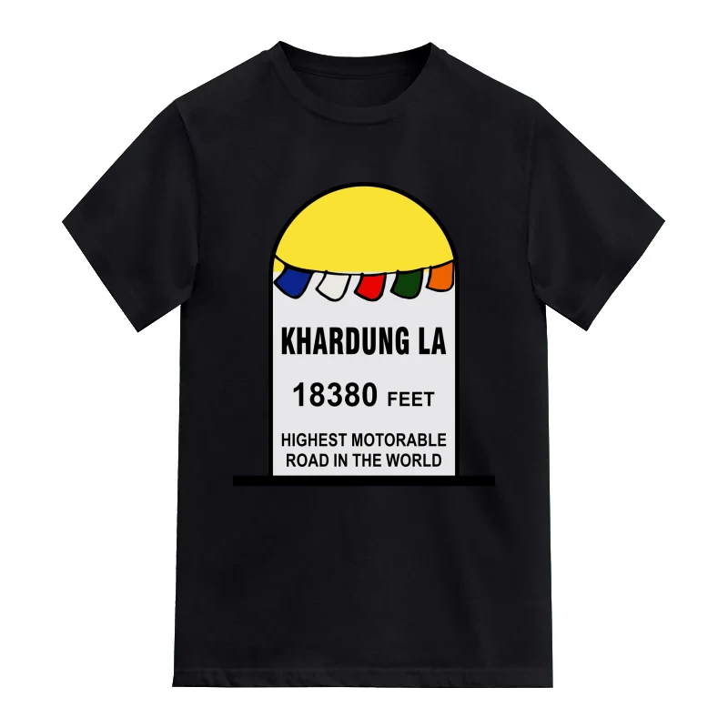 Khardung La 18380 Feet Biker T-Shirt