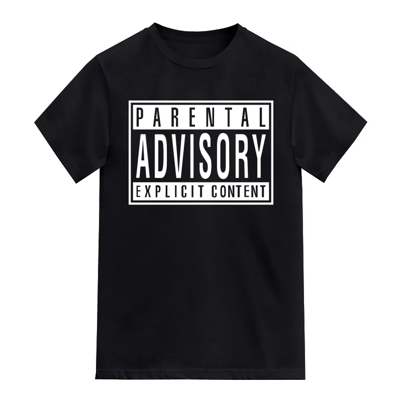 Parental Advisory Explicity Content Explicit (18+) Slogan T-Shirt