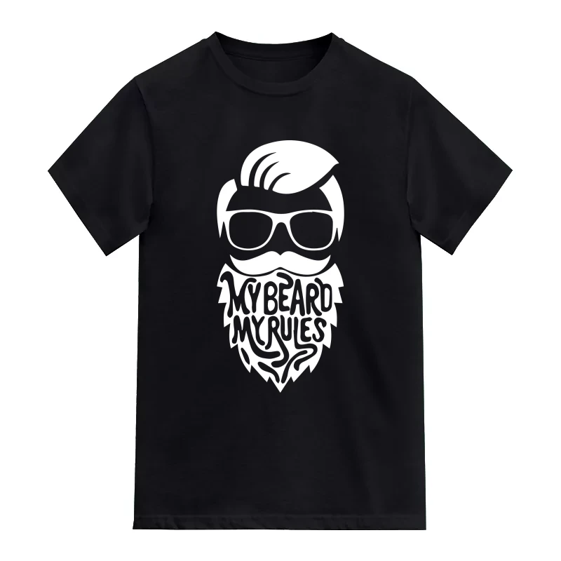 My Beard My Rules Funny Beard Quotes T-Shirt