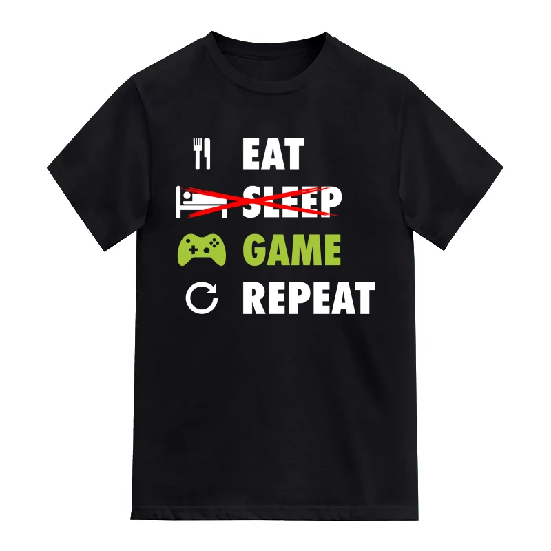 Eat Sleep Game Repeat Gaming T-Shirt