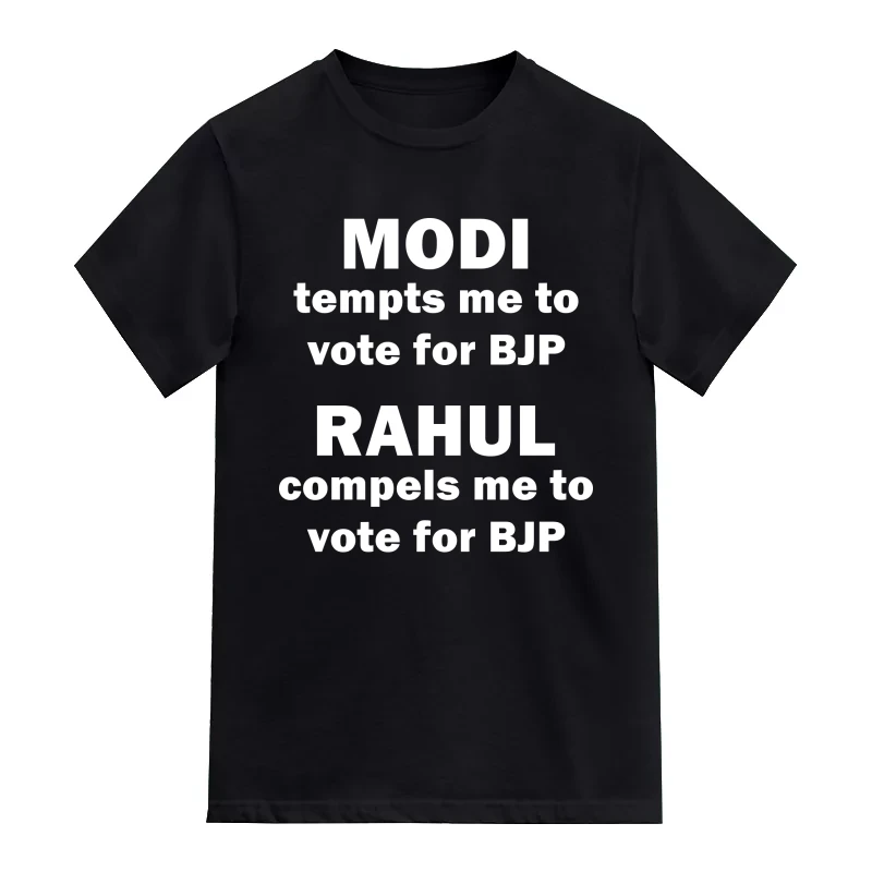 Modi Tempts Rahul Compels Me To Vote For Bjp T-Shirt