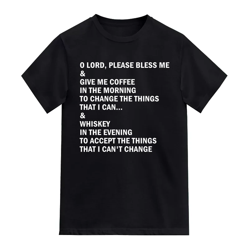 Coffee In The Morning Whiskey In The Evening Funny Beer Alcohol Quotes T-Shirt