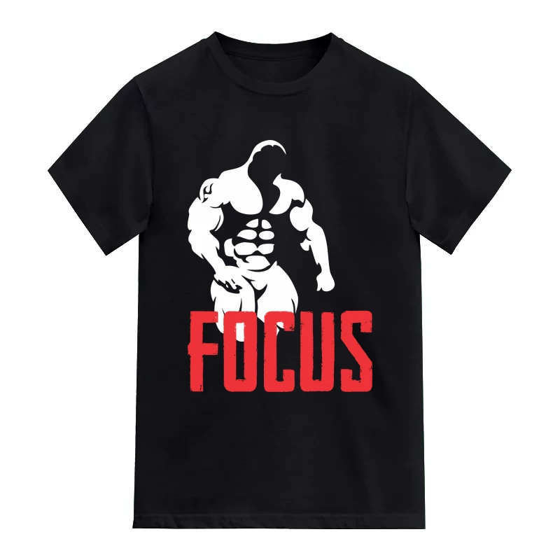 Focus Gym Motivational Quotes T-Shirt