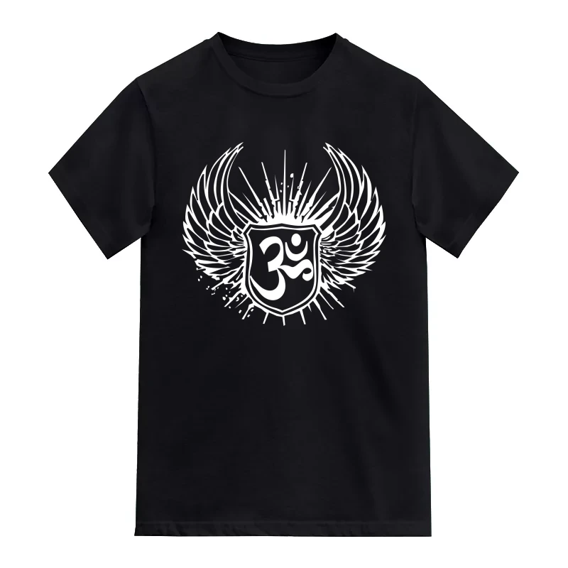 Flying Om India Patriotic Slogan T-Shirt