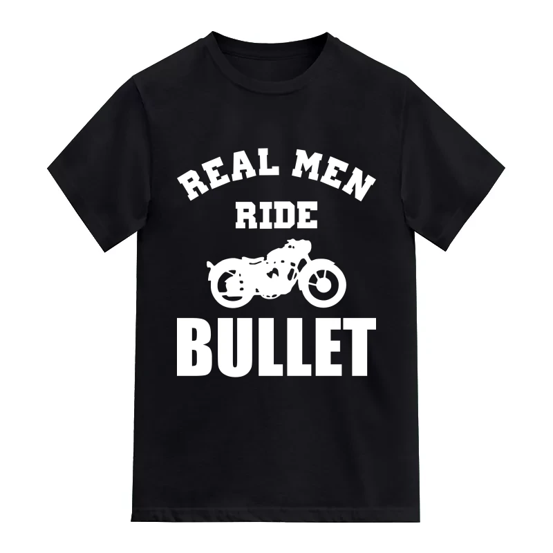 Real Men Ride Royal Enfield Biker T-Shirt